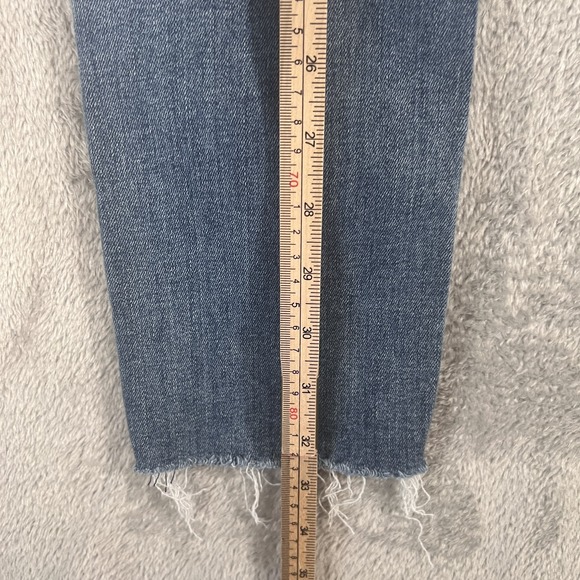 Hudson Nico Skinny Jeans Womens 26 Blue Distressed Raw Hem Stretch‎ Denim Ankle - Picture 9 of 10